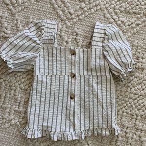 Girls Zara stripped top size 11-12